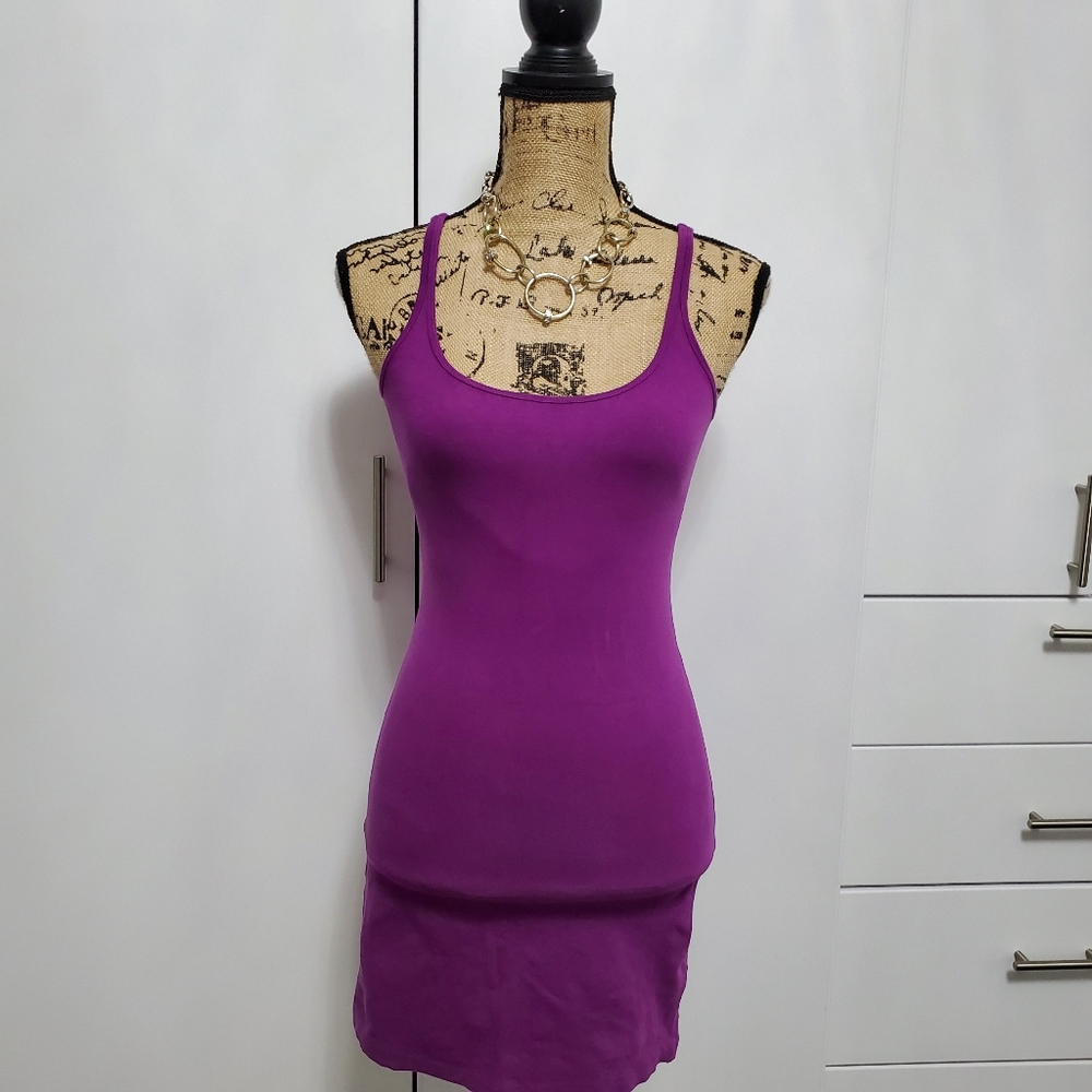 Purple tank dress
